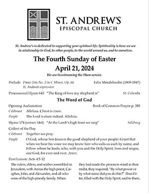 Fourth Easter Bulletin