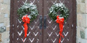 Wreaths on Door