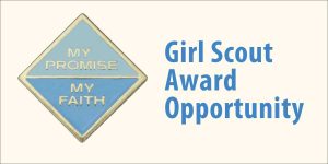 My Faith My Promise Girl Scout Award