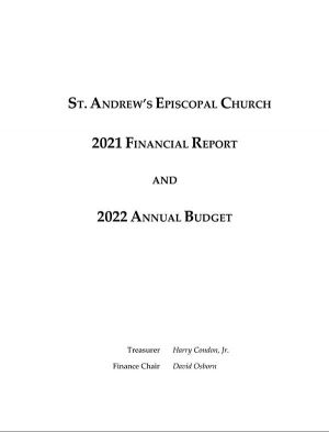 2021 St. Andrew's Financial Reports
