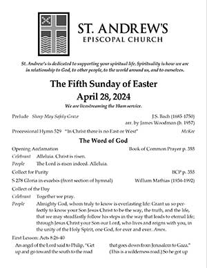 Fifth Easter Bulletin