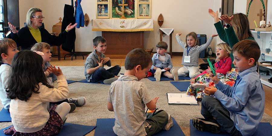 Children in church scool