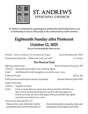 Eighteenth Sunday after Pentecost