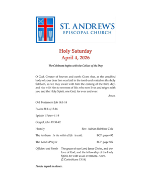 Holy Saturday
