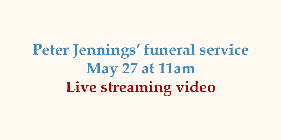 Peter Jennings' funeral service